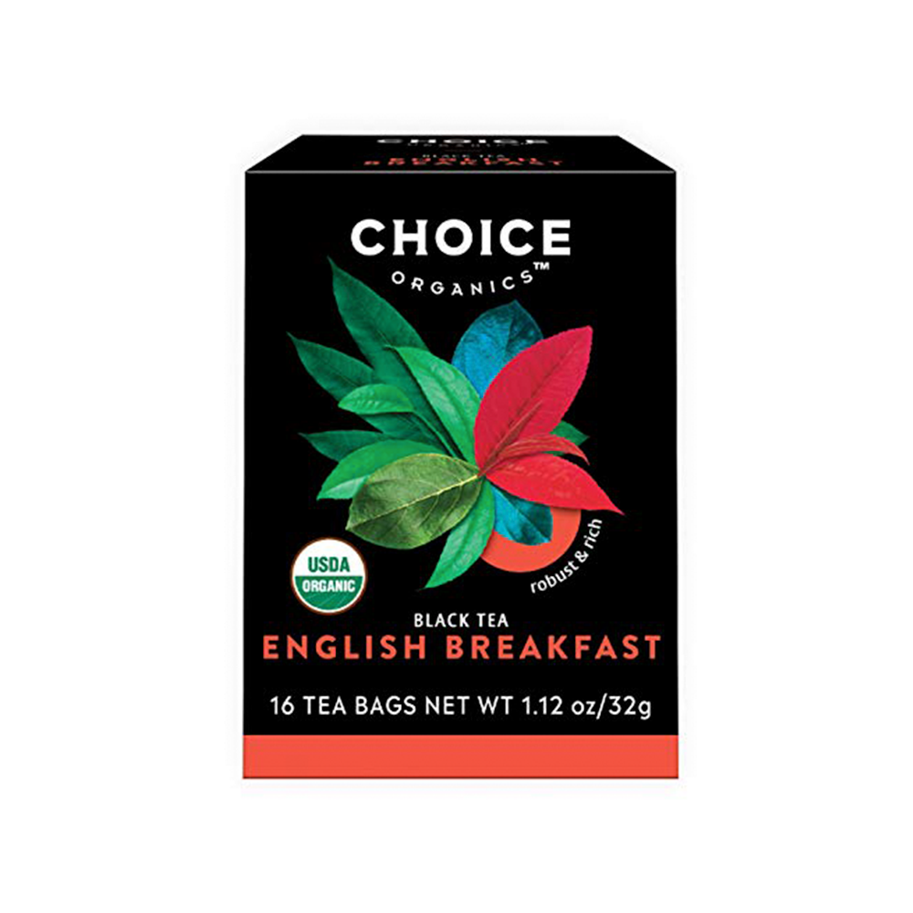 Choice Organics Organic Teas Black Tea, 16 Tea Bags, English Breakfast