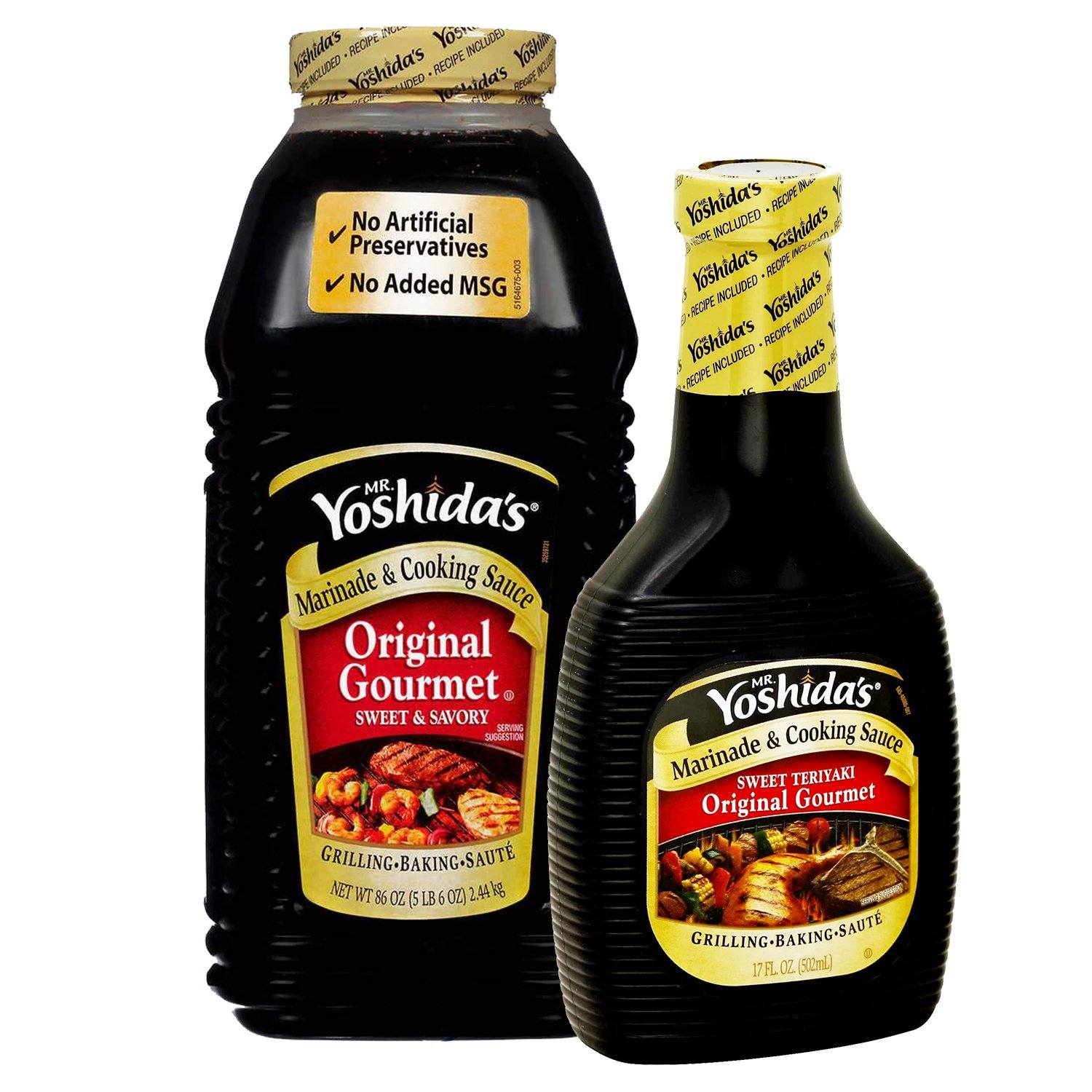 Mr. Yoshida's Original Gourmet Sweet Teriyaki Marinade & Cooking Sauce, 17 Fl Oz Bottle
