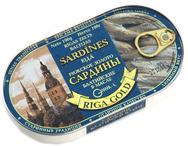 Riga Gold Smoke Sardines 190g