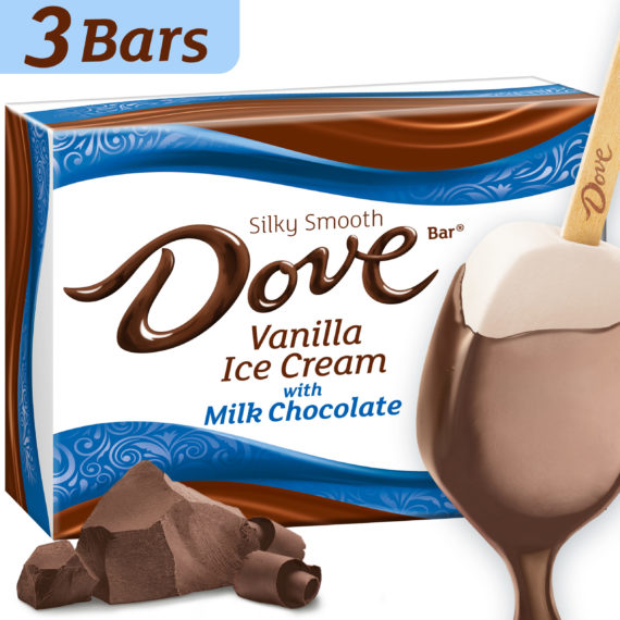 Dove Chocolate Vanilla Ice Cream With Milk Chocolate Bars 3 Ct / 2.89 Fl Oz
