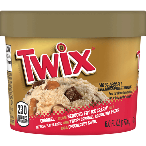 Twix Ice Cream, Reduced Fat, Caramel 6 Fl Oz
