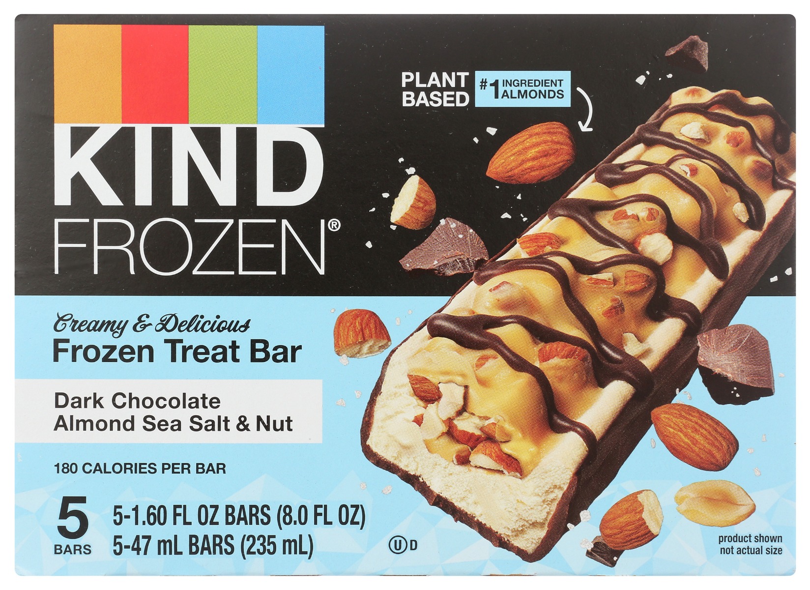 Kind FROZEN Dark Chocolate Almond Sea Salt & Nut Treat - Bars