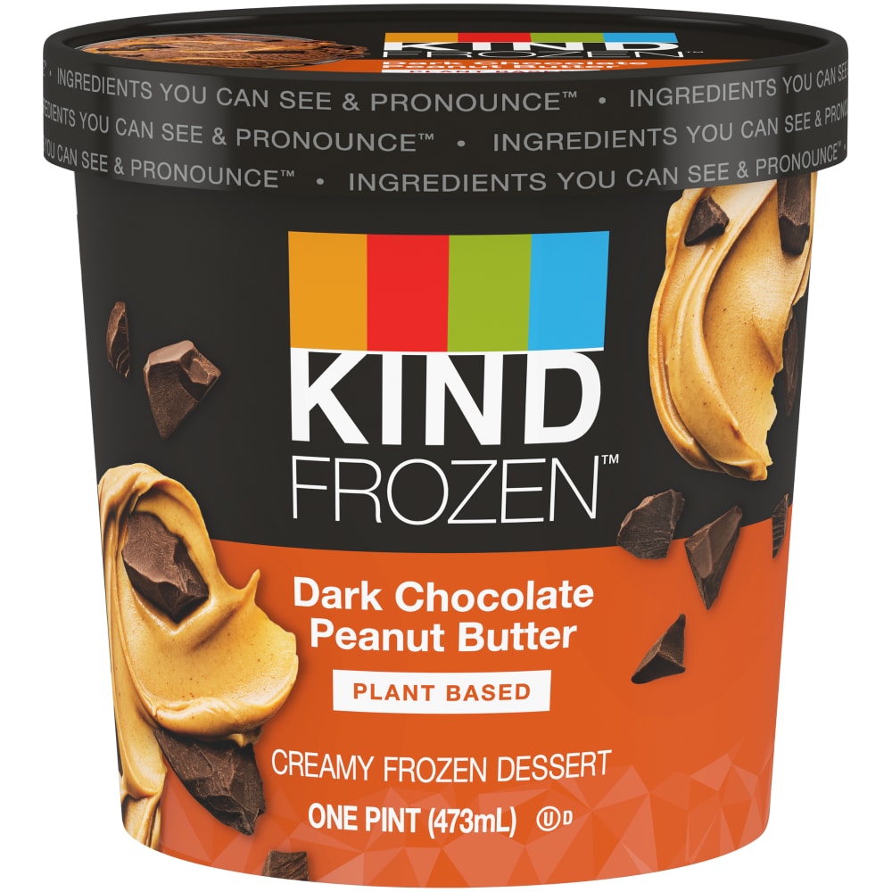Kind Frozen Dark Chocolate Peanut Butter Plant Based Creamy Dessert