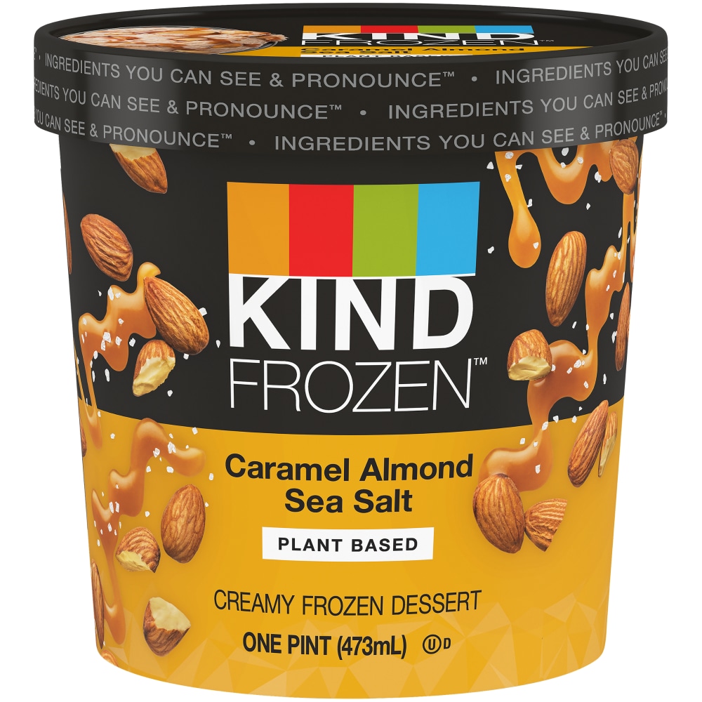 Kind Frozen Dessert, Plant Based, Caramel Almond Sea Salt 1 Pt