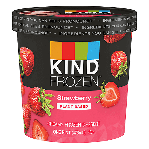 Kind Frozen Plant Based Strawberry Dessert 1 Pt