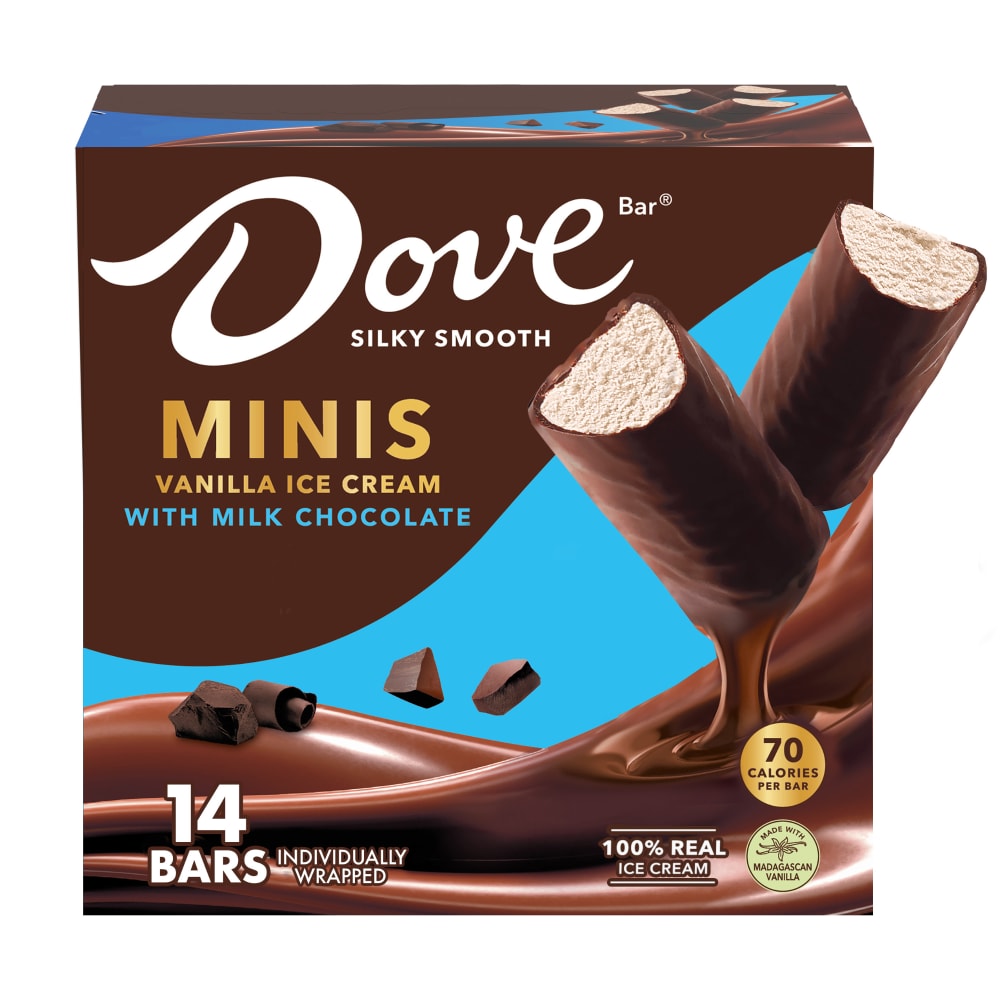 Dove Ice Cream, Vanilla, Minis