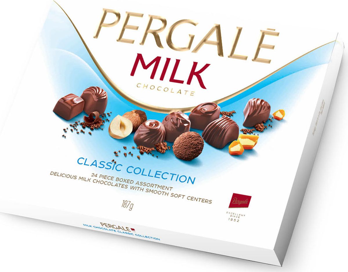 Pergale Assorted Chocolates Gold With Milk Chocolate 348g