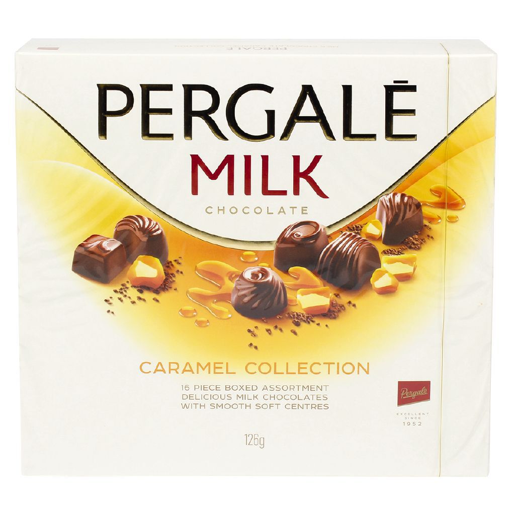 Pergale Milk Chocolate Caramel Collection Tray 126g