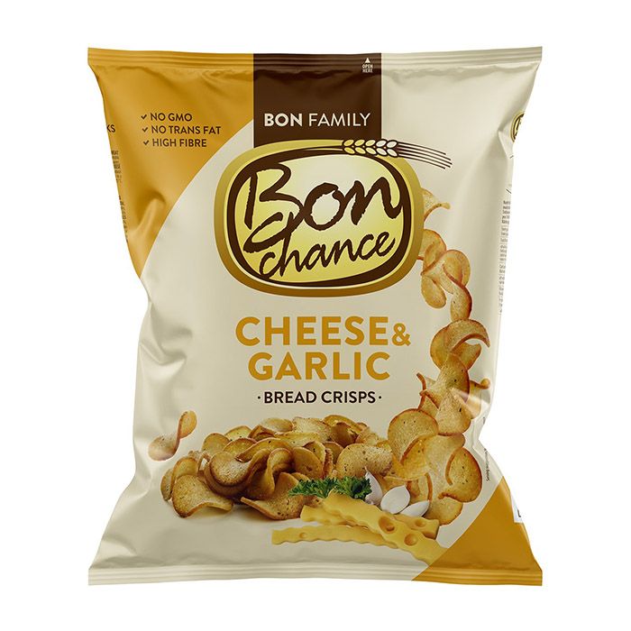 Bon chance Cheese & Garlic Bread Crisps 120gr