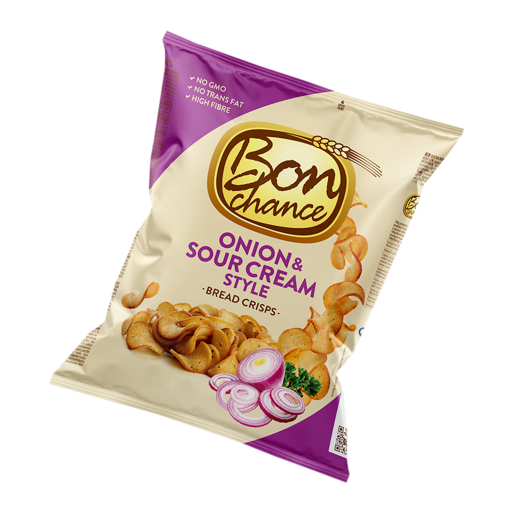 Bon Chance Hapukoore-sibulamaitselised Leivakrõpsud 120 G