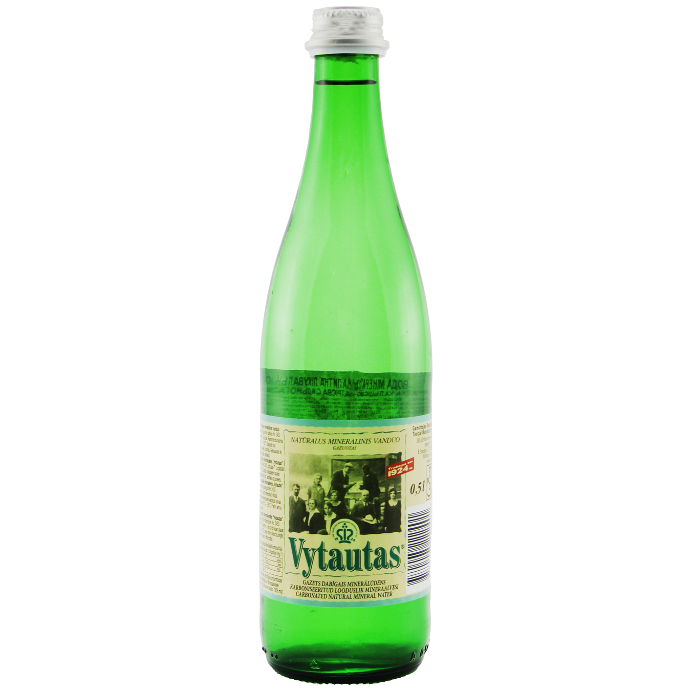 Vytautas Natural Carbonated Mineral Water 0,5l