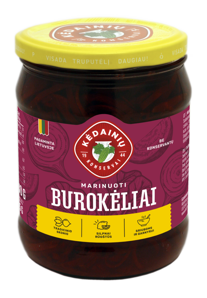 Kėdainių Pickled Red Beetroots, 480 G