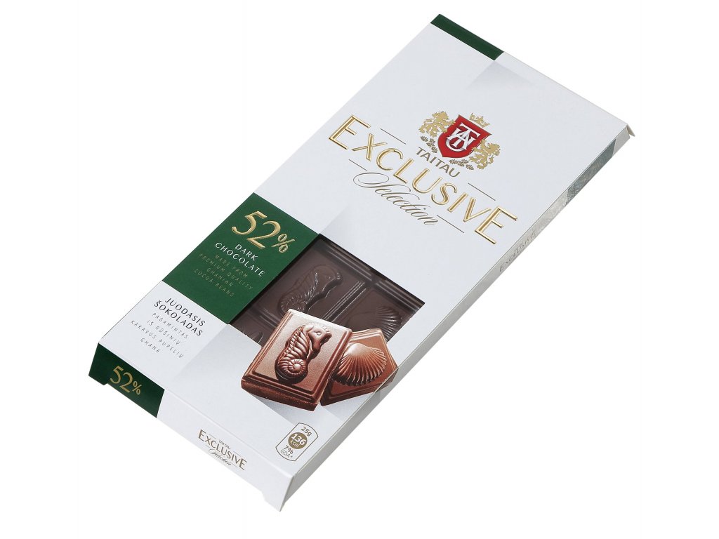 Taitau Exclusive Prémiová Hořká Čokoláda 52% 100g
