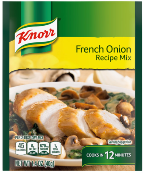 Knorr French Onion Recipe Mix 1.4 Oz Packet - 12ct Case