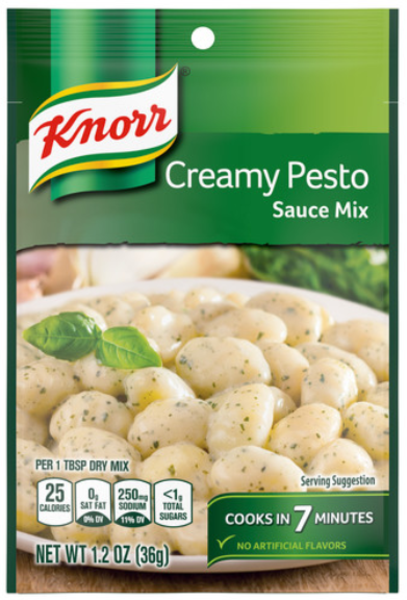 Knorr Creamy Pesto Pasta Sauce Mix 1.2 Oz