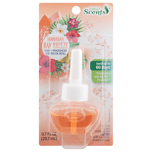 Great Scents Power House Scented Oil Warmer Refill Tropical Breeze