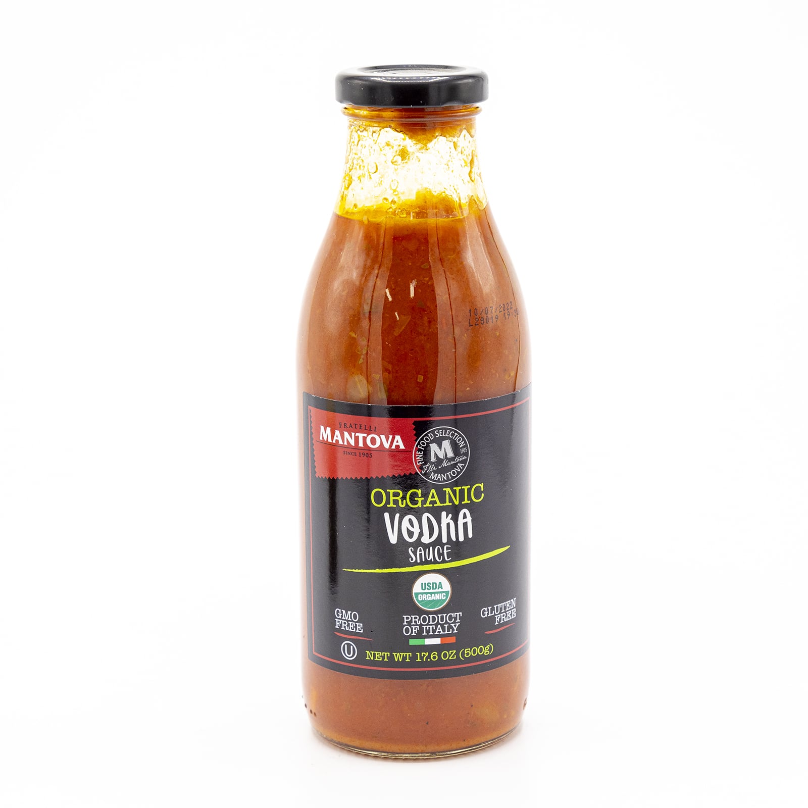 Mantova Organic Vodka Sauce