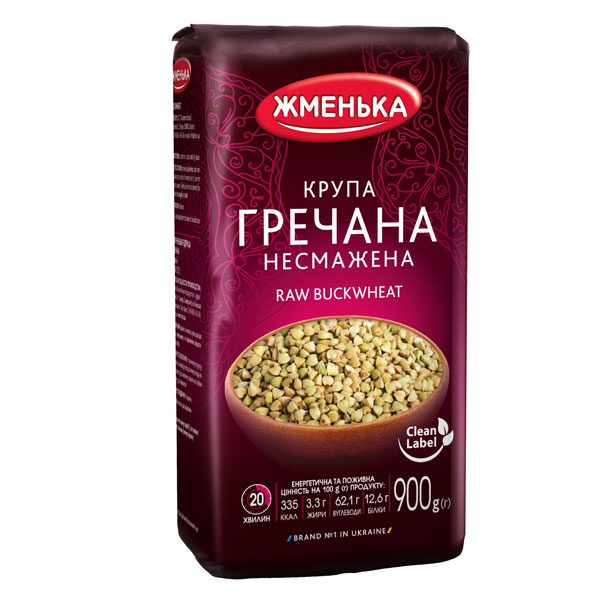 Жменька Крупа Гречана Несмажена 900г