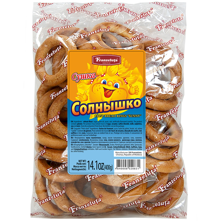 Crisp Bread Rings / Sushki Solnishko 400g