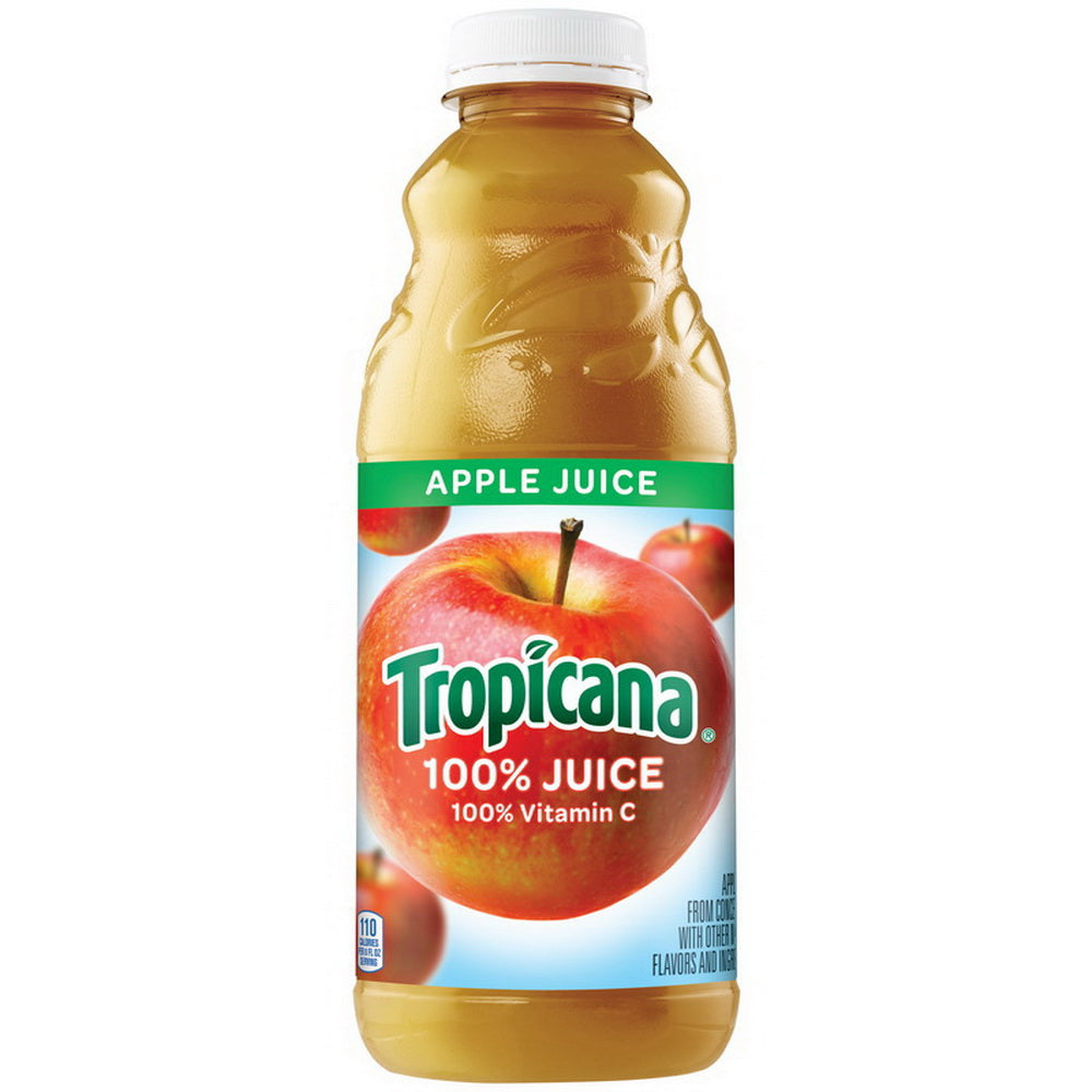 Tropicana 100% Apple Juice 32 Fl Oz Bottle