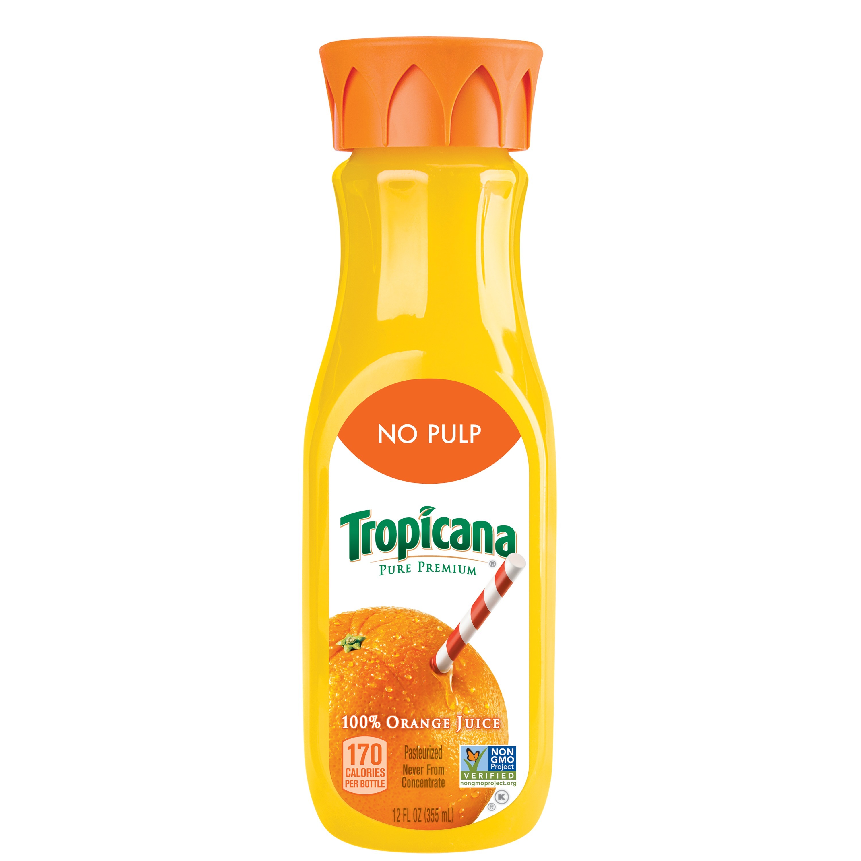 Tropicana Pure Premium 100% Orange Juice, No Pulp - 12 Fl Oz