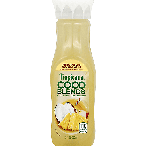 Tropicana Coco Blends Pineapple With Coconut Water Flavored 12 Fl Oz Bottle