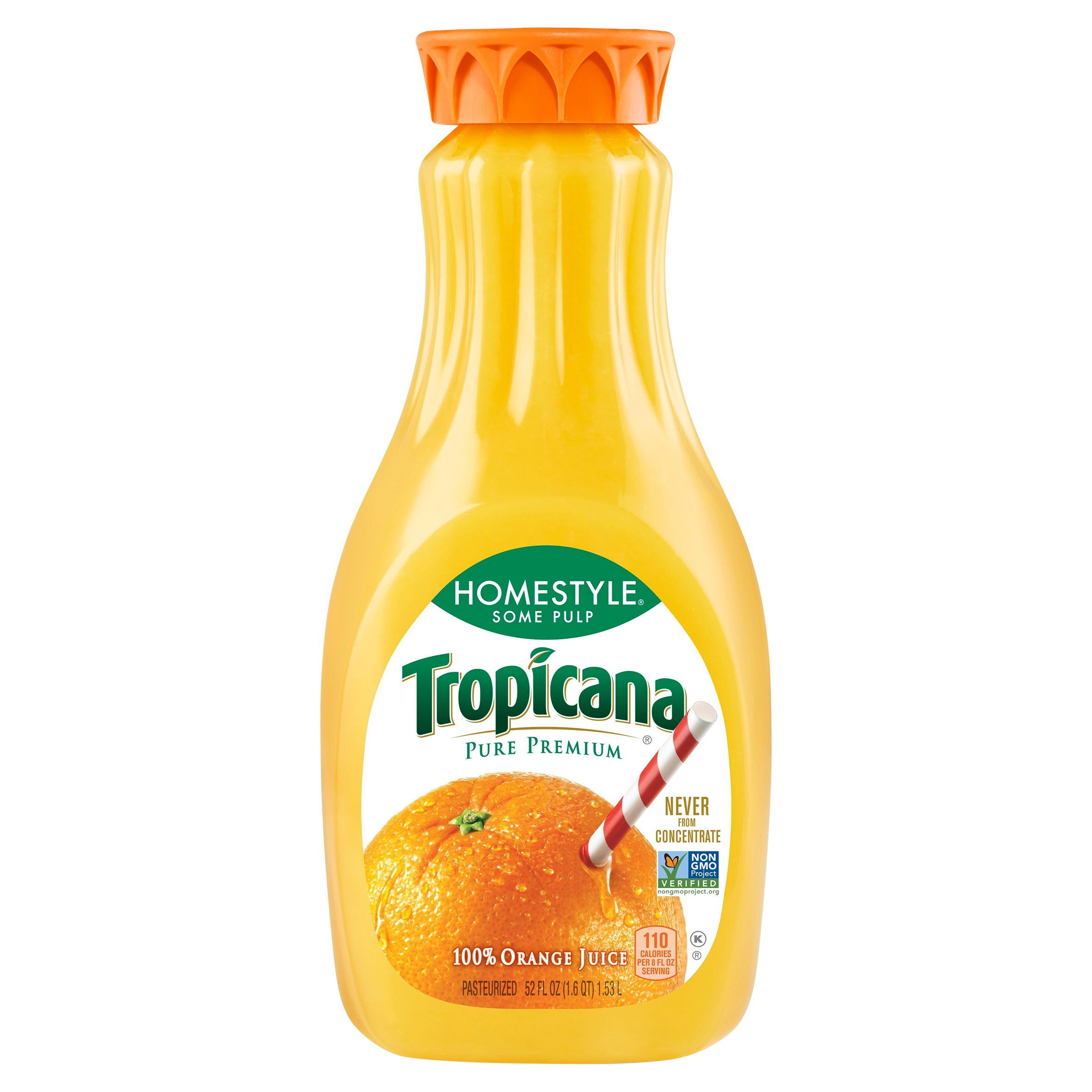 Tropicana Pure Premium Some Pulp Homestyle Orange Juice - 52 Fl Oz