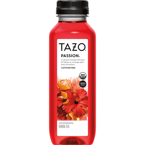Tazo Caffeine Free Passion Herbal Tea, 12 Fl Oz
