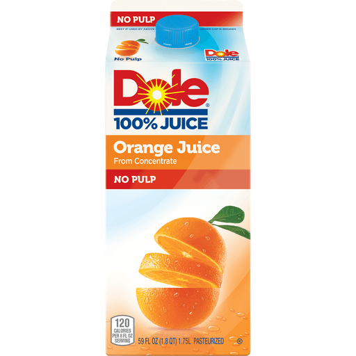 Dole No Pulp Orange Juice 59 Fl. Oz. Carton
