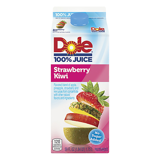 Dole 100% Juice Flavored Blend Of Juices Strawberry Kiwi 59 Fl Oz