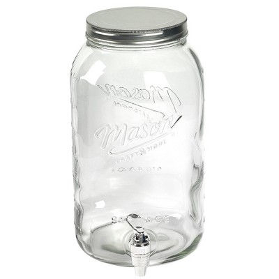 Mason Craft & More 2gal Glass Beverage Dispenser
