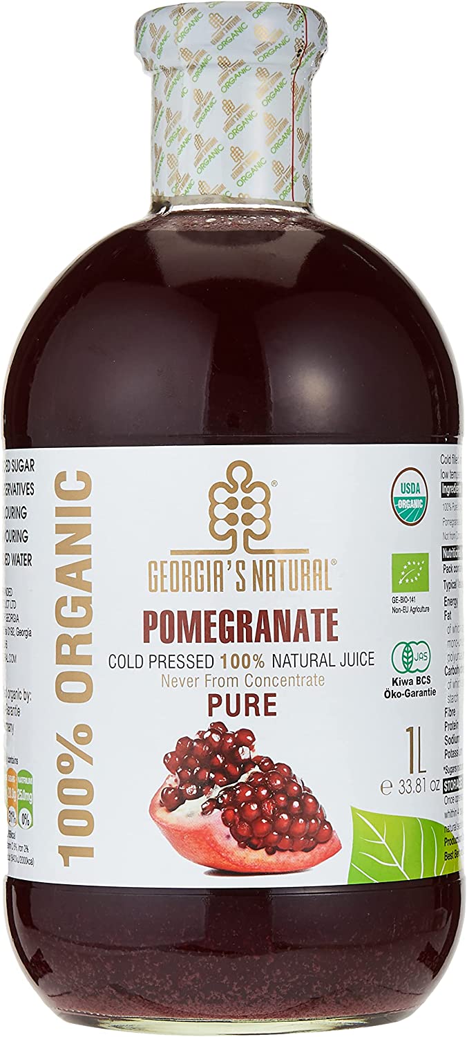 Georgia's Natural Organic Cold Pressed Pomegranate Juice 1L