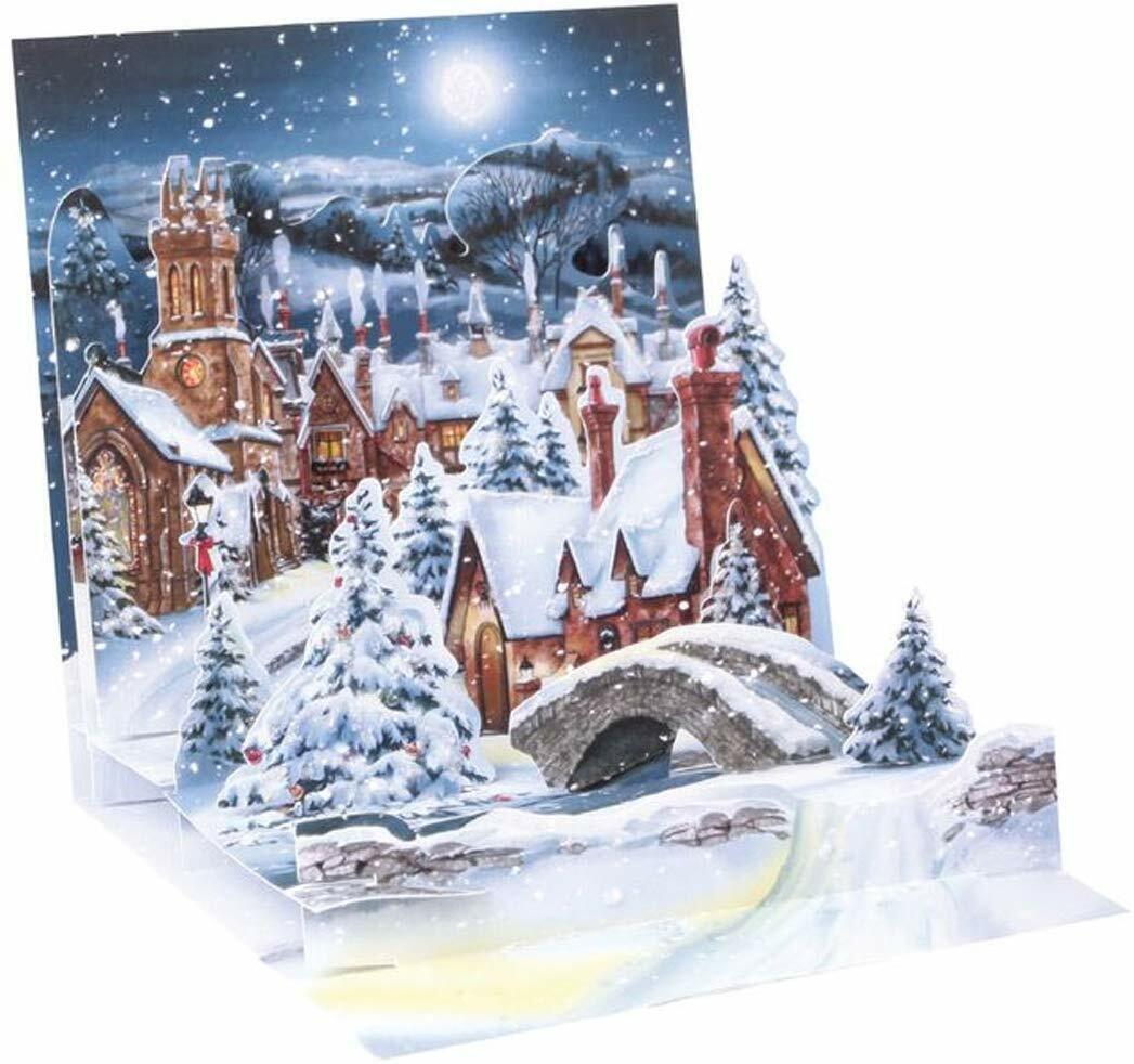 Up With Paper Midnight Village - Pop Cards