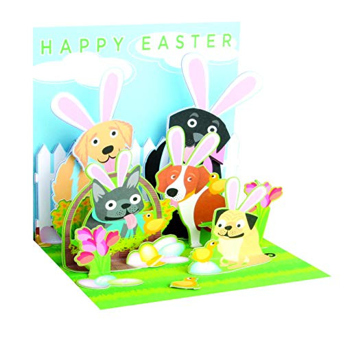 3D Pop Up Easter Card _ EASTER DOGS