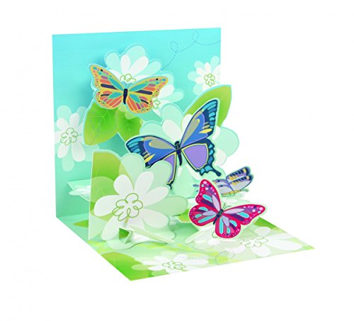 3D Pop Up Birthday/Get Well/Mother's Day Card - GARDEN BUTTERFLIES