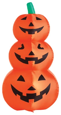 Citi 48-inch Lighted Inflatable Stacked Pumpkins Lawn Decoration For Halloween