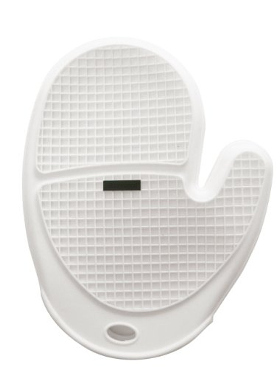SiliconeZone 10 Silicone Grid Oven Mitt WhiteDark Brown