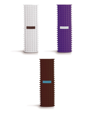 Siliconezone Grid Pot Handle, Brown And Blue