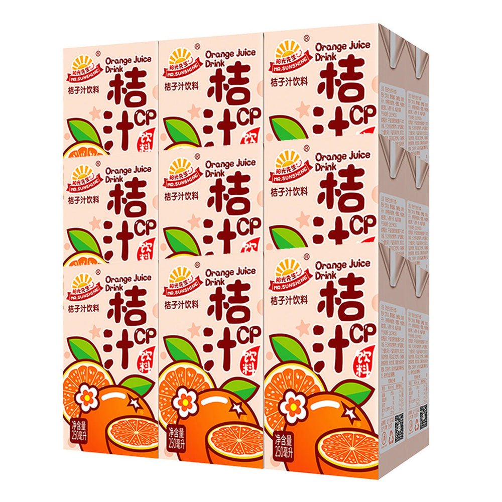Mr.Sunshine Vitamin C Rich Orange Juice Drink 250ml X6box X3pack