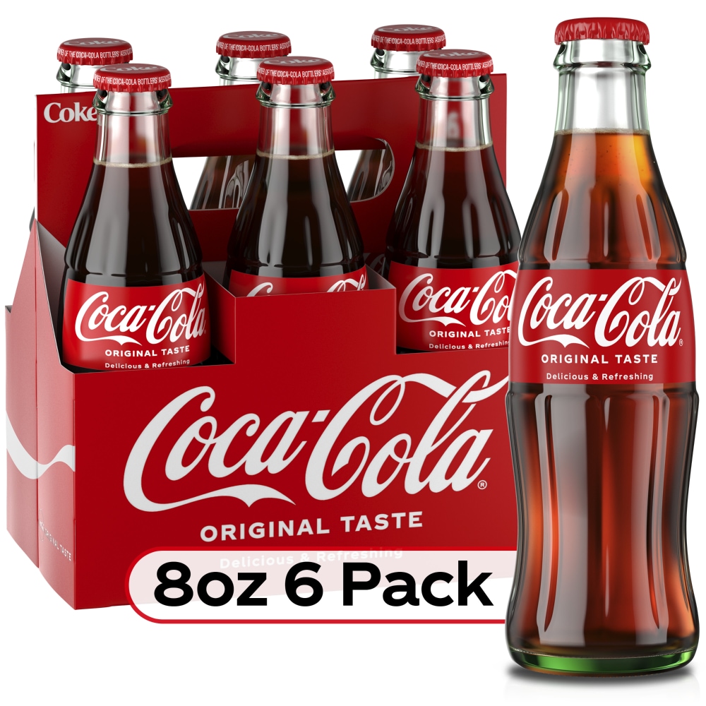 Coca-Cola Soda - 6pk/8 Fl Oz Glass Bottles
