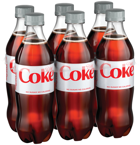 Diet Coke Soda Pop 16.9 Fl Oz 6 Pack Bottles