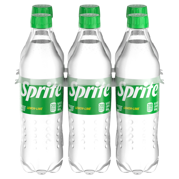 Sprite Caffeine-Free Lemon Lime Soda Pop, 16.9 Fl Oz, 6 Pack Bottles