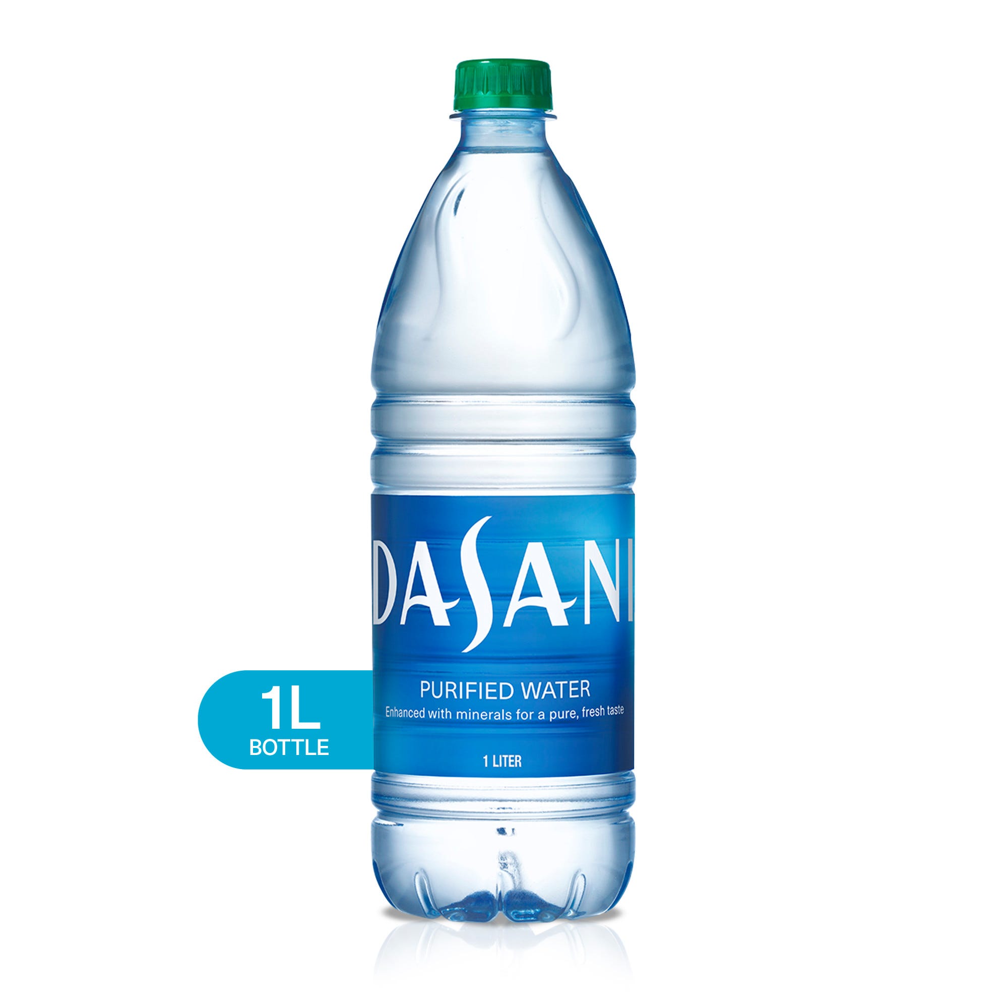 Dasani Purified Water Bottle, 1 Liter