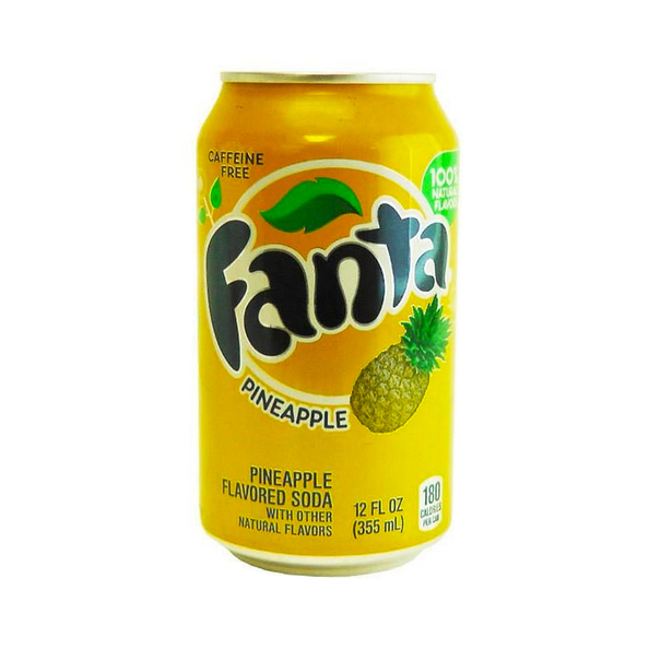 Fanta Pineapple Soda Fridge Pack Cans, 12 Fl Oz