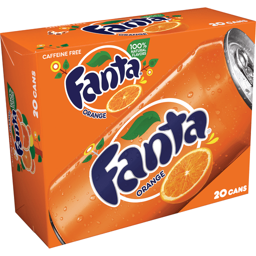 Fanta Orange Soda Fruit Flavored Soft Drink, 12 Fl Oz