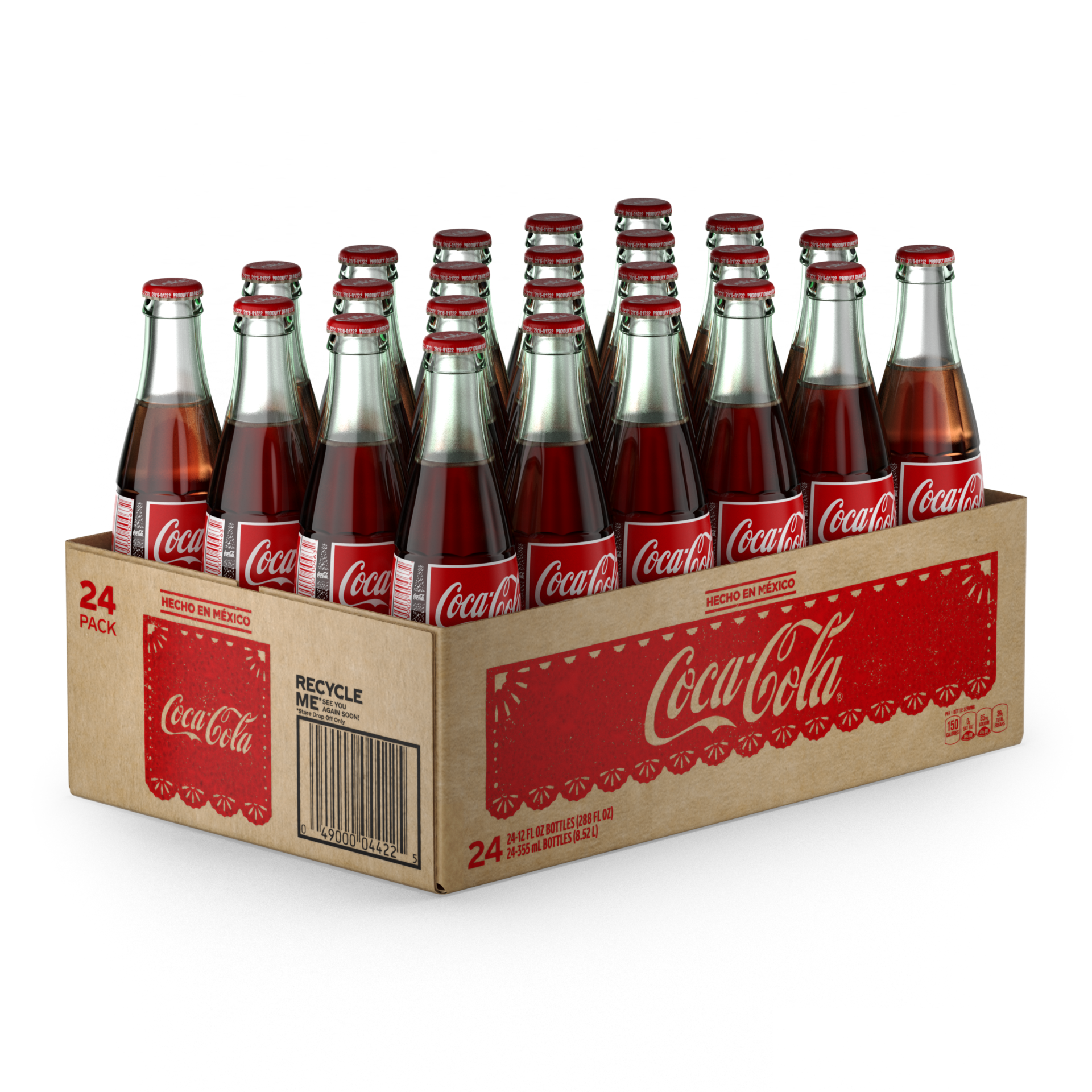 Coca-Cola Mexican Coke Soda Soft Drink, Cane Sugar, 355 mL