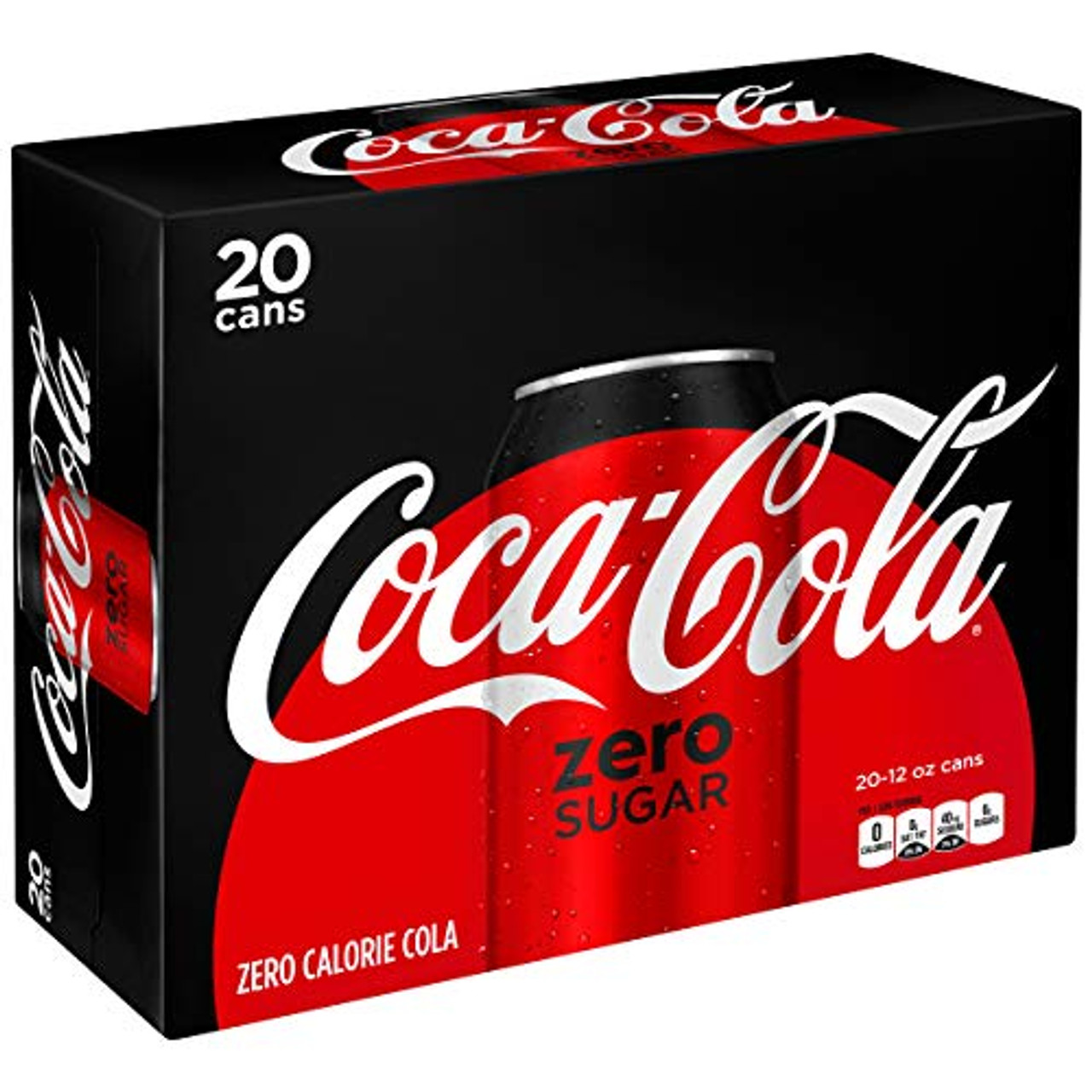 Coca-Cola Coke Zero Sugar Diet Soda Soft Drink, 12 Fl Oz