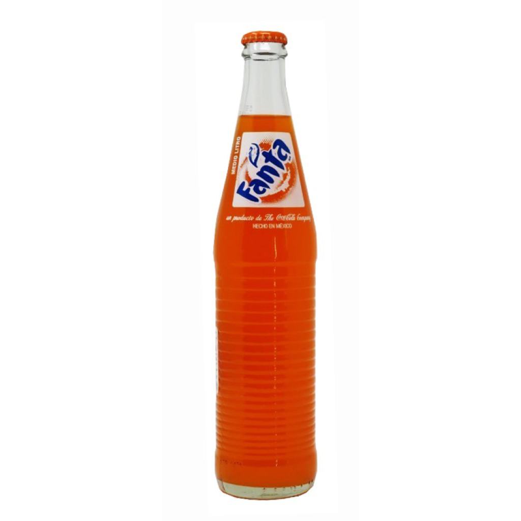 Fanta Orange Mexico Soda Fruit Flavored Soft Drink, 500 mL