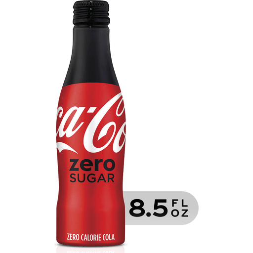 Coca Cola Coke Zero Sugar Diet Soda Soft Drink, 8.5 Fl Oz