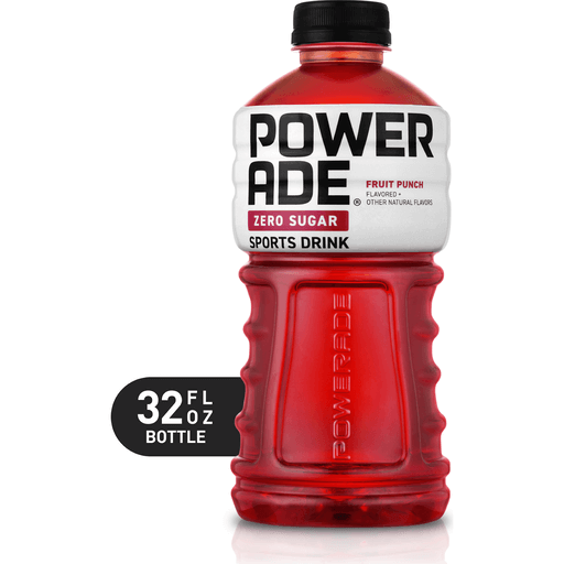 Powerade Zero Fruit Punch Sports Drink - 32 Fl Oz Bottle